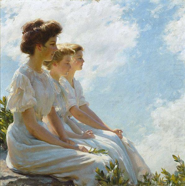 Charles Courtney Curran On the Heights china oil painting image